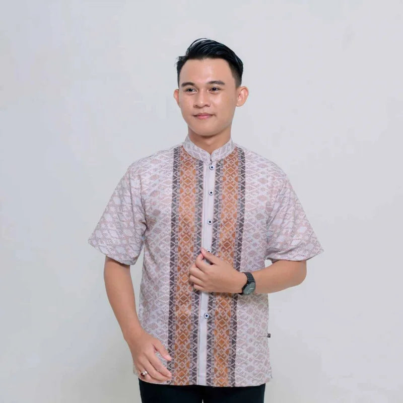 2025 Vintage African Style Men's Retro Ethnic Tribal Short Sleeve Shirt Tops Fashion Casual Vacation Streetwear Men's Shirt