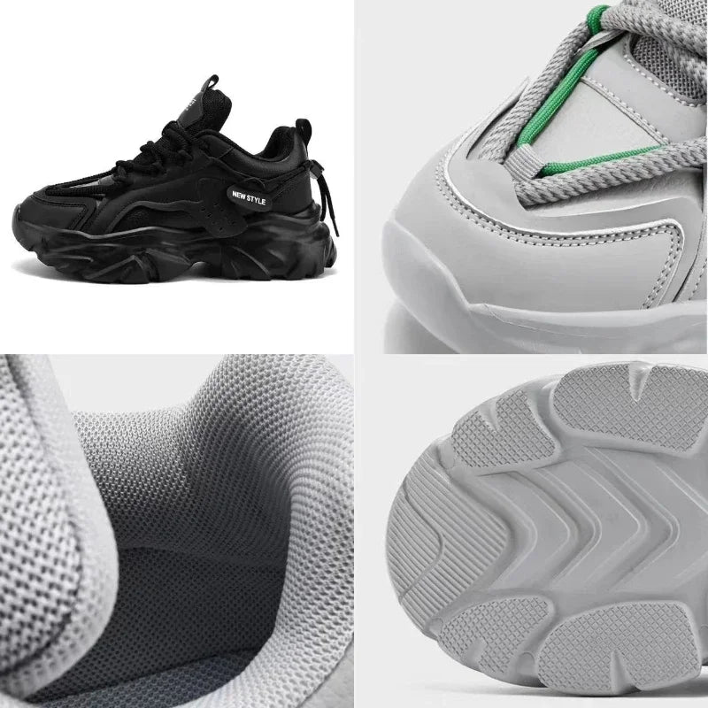 2025 New Men's Luxury Platform Sneakers Fashion Men Running Shoes Increased Breathability Man Shoes Lace Up Zapatillas De Hombre