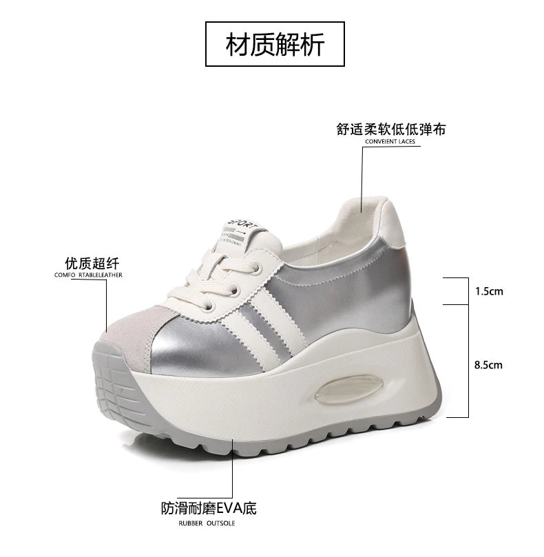 Best-selling High Quality New Shallow Mouth Increase Thick Sole Breathable Platform Casual Shoes