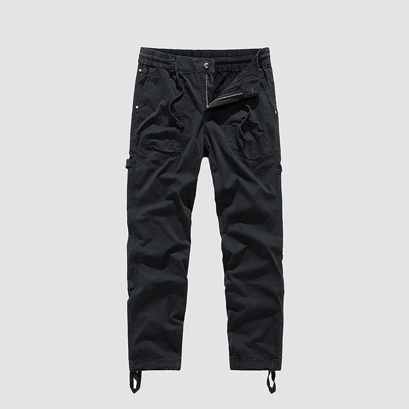 BAPAI Men's Fashion Work Pants Outdoor Wear-resistant Mountaineering Trousers Work Clothes Street Fashion Cargo Pants
