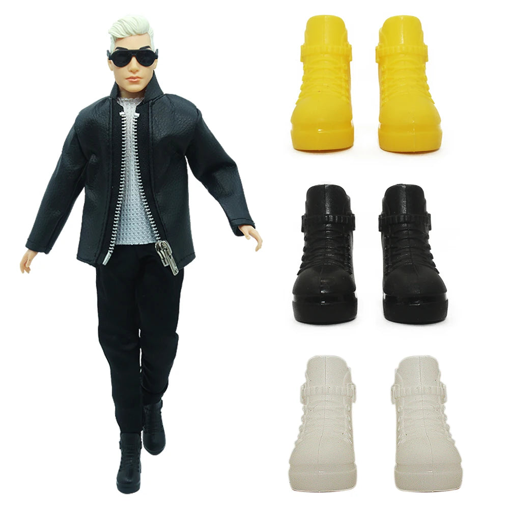 NK MIx 1/6 Doll Shoes Clothes 12 Inch Man Dolls Accessories 30CM Princess Doll Boots Fashion Leather Sneaker Slipper Gfit Toy JJ