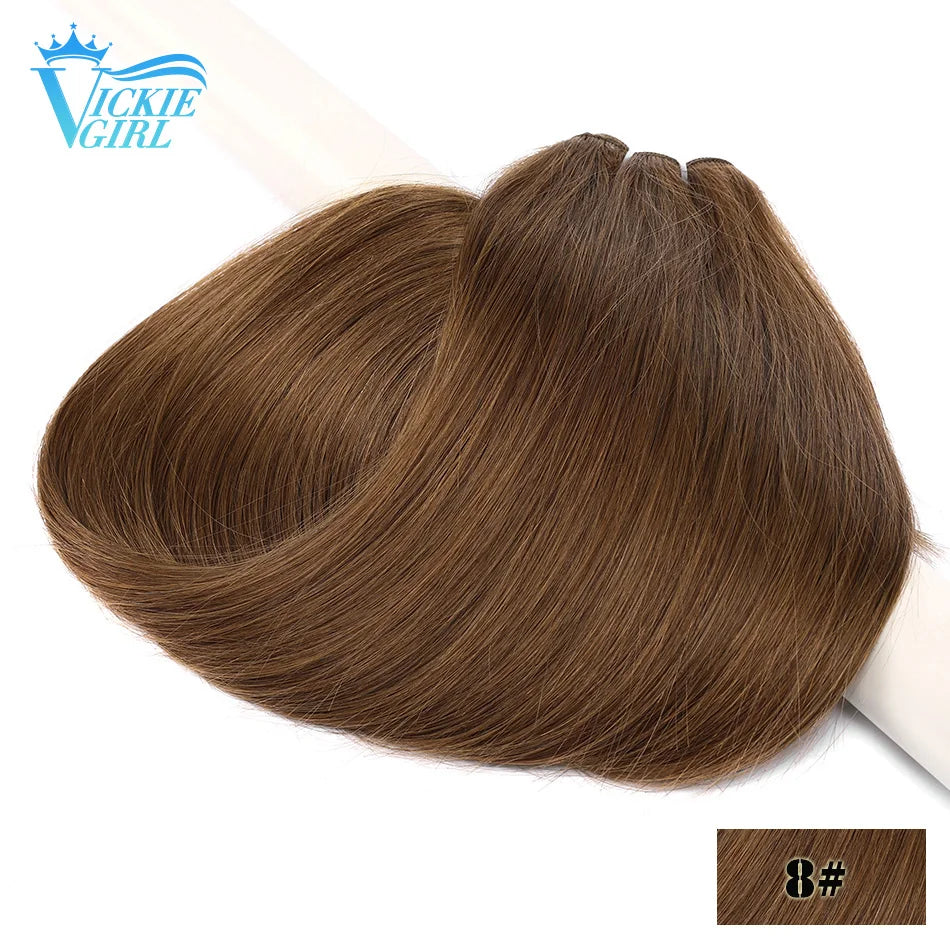 Straight Human Hair Weave Extensions Ombre Blonde Bundles Extensions 100g/Pcs 16"-28"  Straight Remy Skin Double Weft Hair