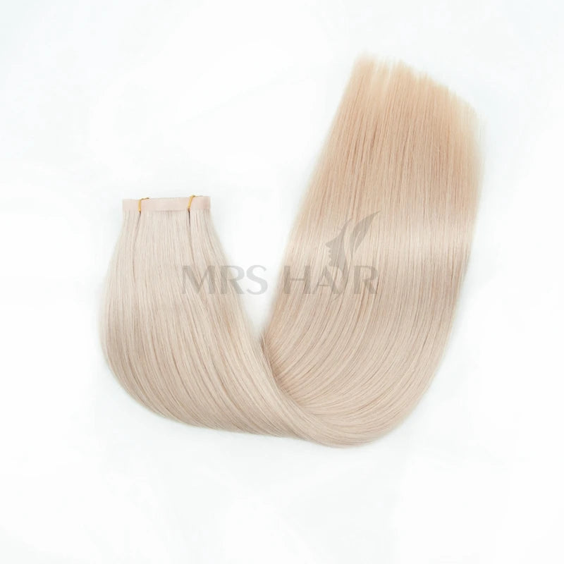 Long Flat Weft Invisible Tape Bundles Human Hair PU Skin Weft Hair Extension Injected Seamless & Glueless Tape On Hair Weft
