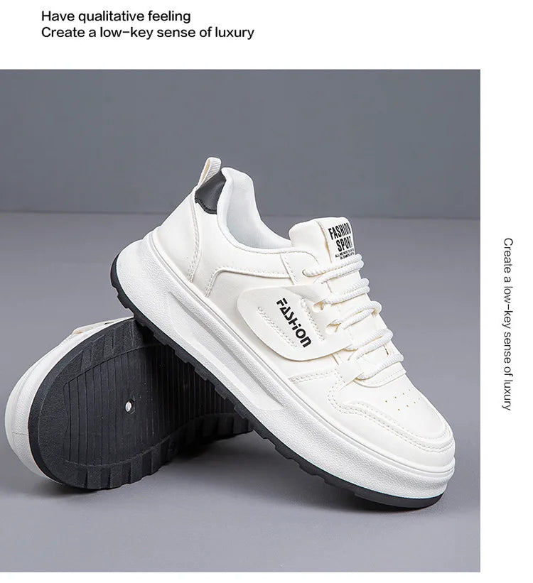 Comfortable Women's Sneakers 2026 New White Sneakers For Ladies Casual Shoes Women Fashion Flat Female Platform Shoes Woman