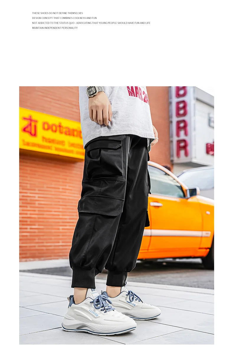 Summer 2026 Men's Thick Sole Sneakers Breathable Casual Running Shoes Streetwear Lightweight Trendy Footwear