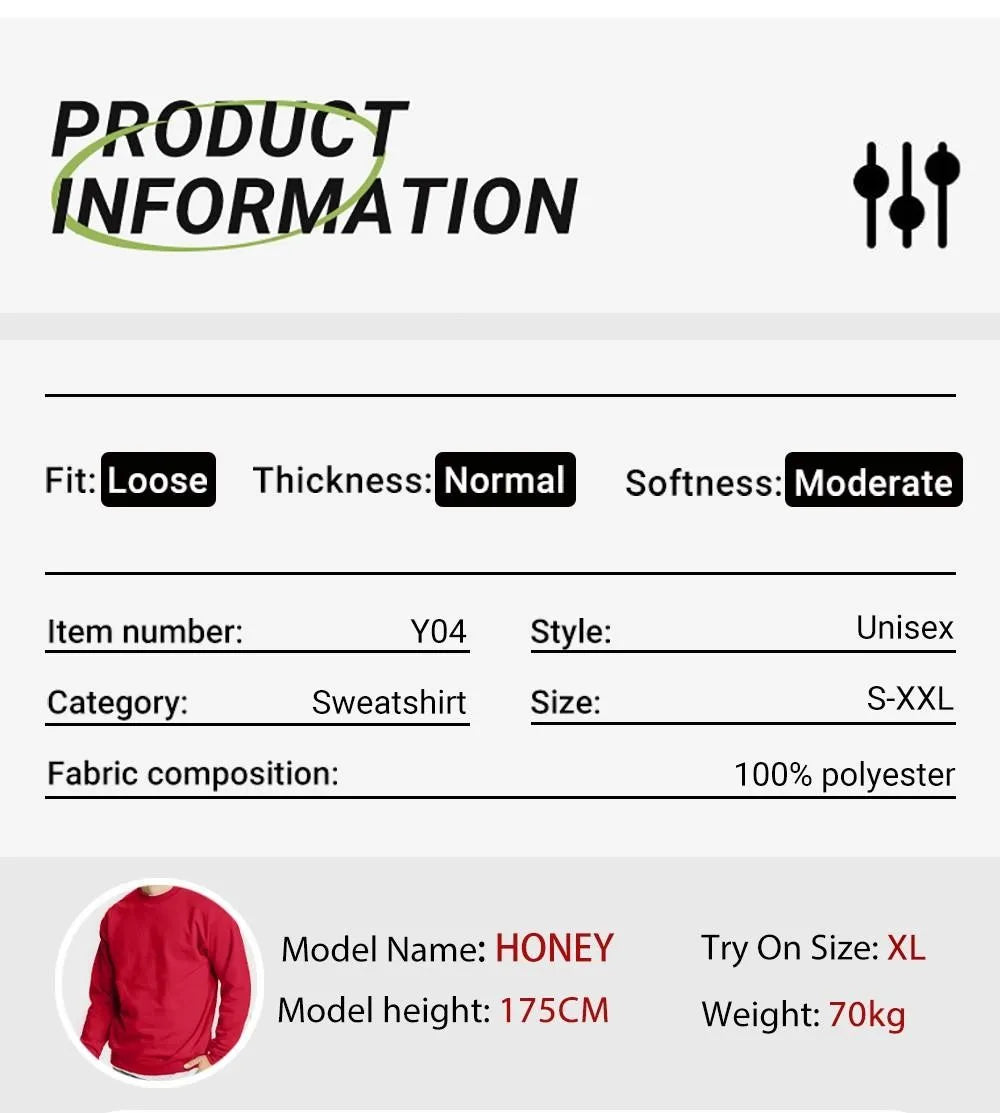 Simple Whatever Letter Printed Men'S Sweatshirt Winter Loose Hoodie Sports Crewneck Fleece Warm Sportswears Basics Men Clothes BAZAARHUBO