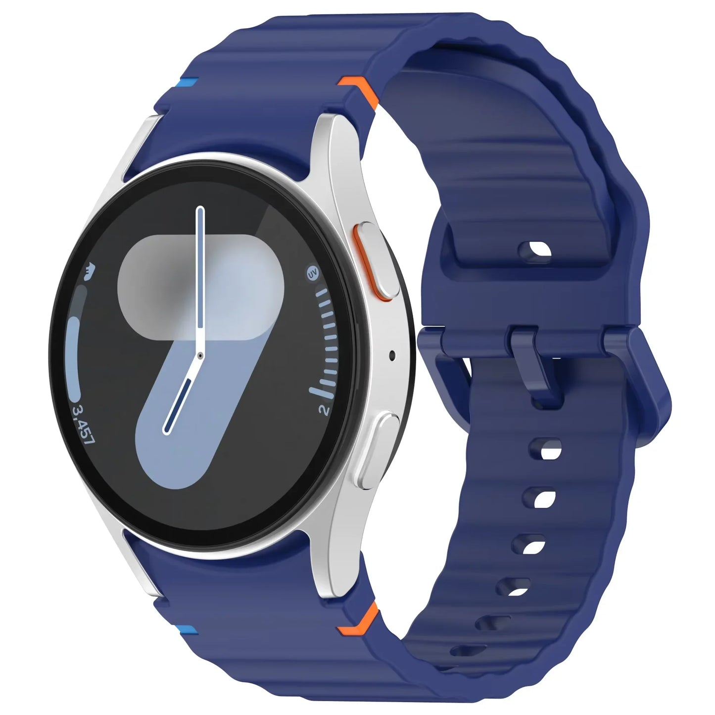 Silicone Strap for Samsung Galaxy Watch 7 6 5 4 44mm 40mm Original No Gaps Sports Band Accessories for 6/4 Classic 47mm 46mm43mm