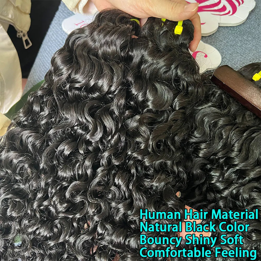 15A Burmese Curl  Vietnamese 100% Raw Virgin Human Hair Extensions #1B Natural Black for Human Hair Weave Bundles Curly Bundles