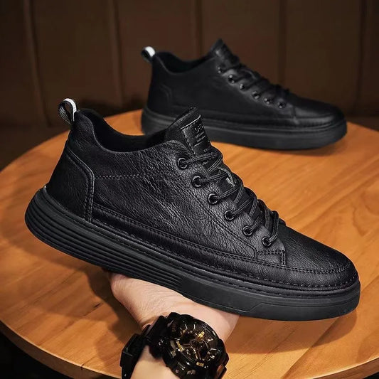 Man's Sneakers New Breathable Business Men Casual Shoes Autumn Non-slip Designer Black Leather Shoes for Men Zapatos Para Hombre