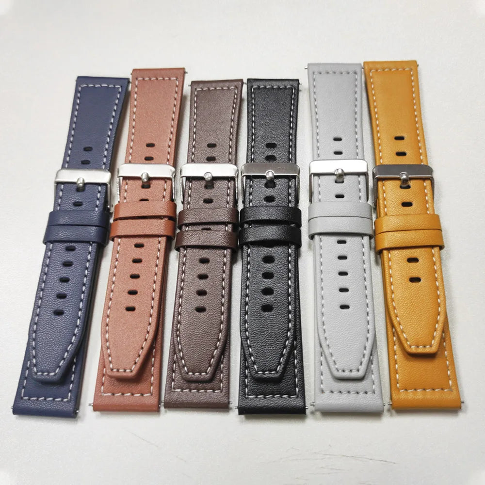 Replace Watchband For Garmin Venu sq 2 3 Vivoactive 4 5 6 Sport Bracelet Forerunner 570 165 265 255Music 20mm/22mm Leather Strap