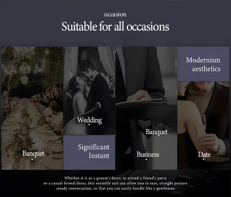 ST Cassy high quality 3 Piece Checkered Suit Set Men Stylish Business Office Wedding Formal Outfit full Elegant man suit