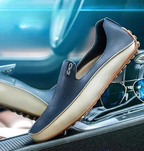 Moccasin Men's Leather Shoes Soft Casual Comfortable Male Shoe High Quality Fashion In Promotion Cheap Clearance Korean Style