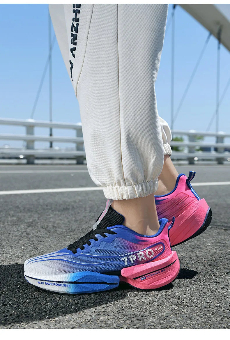 New Men's Running Shoes Non-slip Cushioning Racing Carbon Plate Sneakers Light Tennis Cross Training Shoes Trail Running Shoes