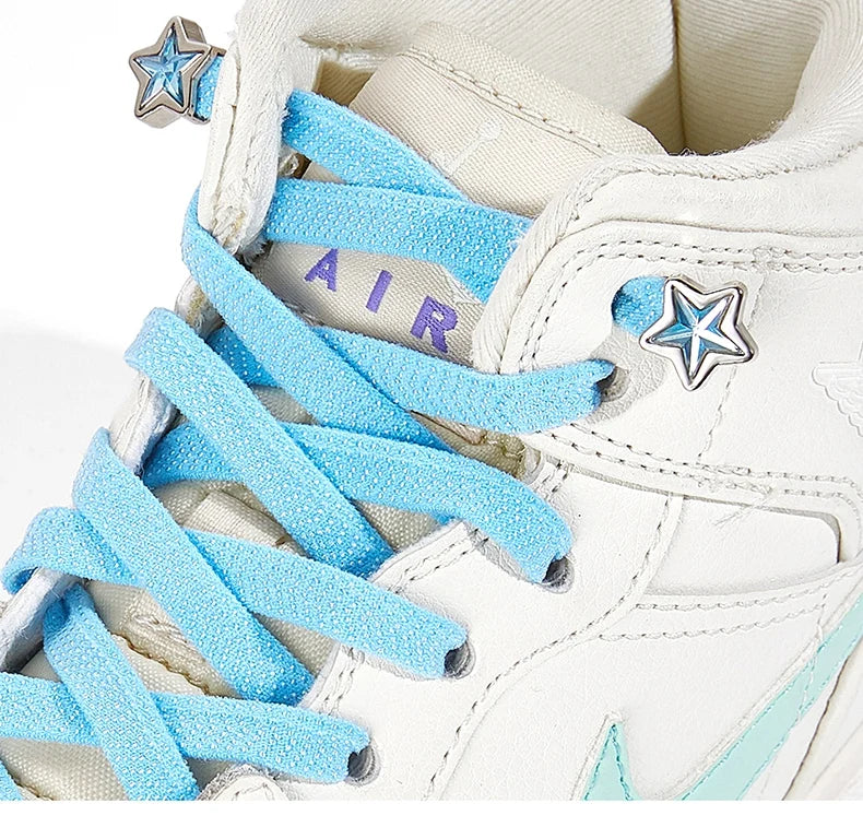 Star Diamond No Tie Shoelaces Colorful Rhinestone Metal Buckle Shoe Laces Flat Elastic Shoelace Kids Adult Sport Cute Shoestring