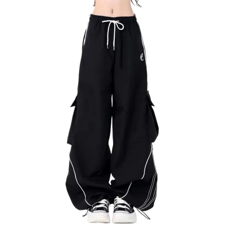 Women's Autumn Winter New Fashion Tracksuit Matching Set Korean Elegant Vintage Knit Vest+Shirt+Casual Cargo Pants 3-piece Suit