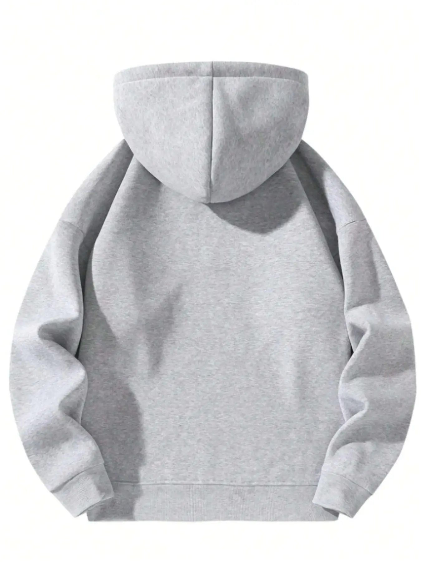 Men's solid color half zip hoodie, casual plain long sleeve pullover sweatshirt men's wear, autumn dress, autumn and winter wear