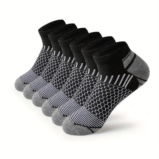 2025 New High Quality Short Athletic Ankle Socks Men's Running Casual Sports Socks Waist Honeycomb Design Socks Gifts