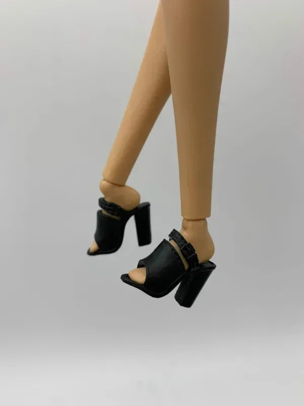 Miniature Doll Shoes | High Heels & Flat Shoe Accessories for 1/6 Scale BB Dolls
