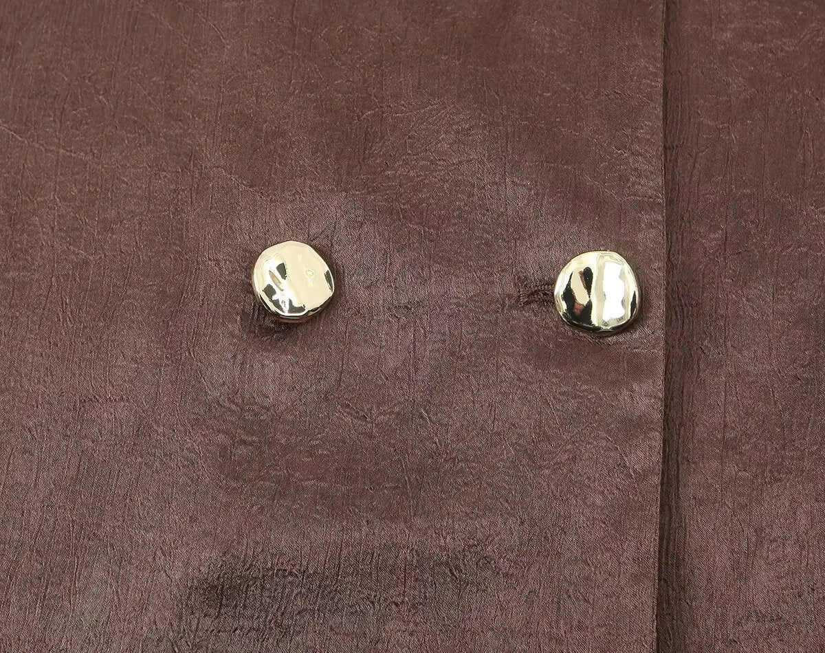 NLZGMSJ 2026 Spring Women Sets Wide Leg Pants Wrinkle Effect Oversize Office Jacket Coat Loose Blazer Suits OL Outfits