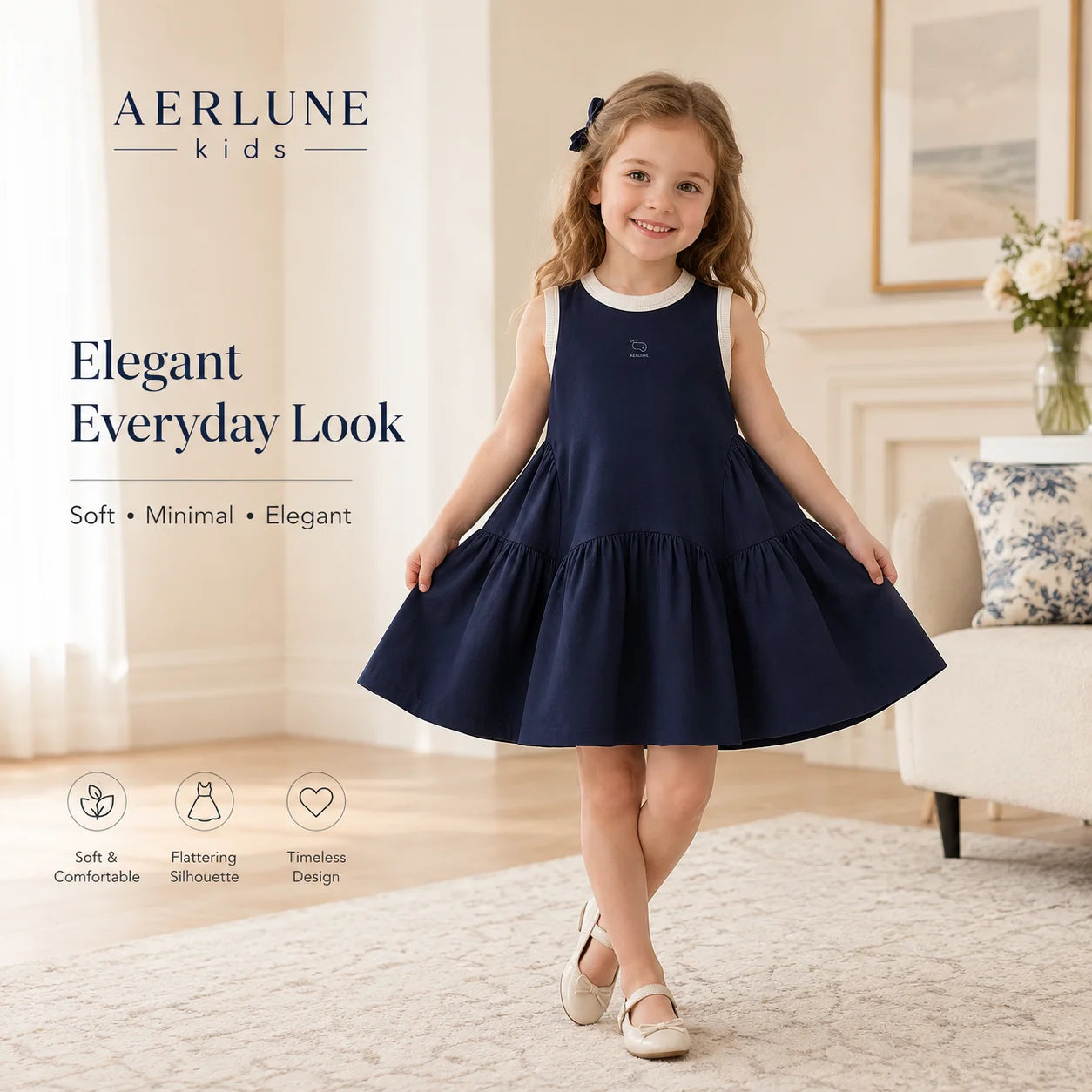 Kids' Dresses Korean Children's Clothes 2025  Vest Summer Baby Fashionable College Style Ordinary Dress Outer Wear Casual Simple