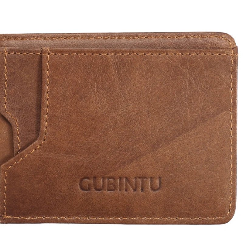 2025 New Gubintu Creative Wallet, Rfid Anti-Magnetic Multi-Functional Men's Us Dollar Wallet, Genuine Leather Wallet