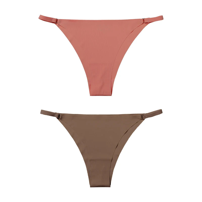 1Pc/2Pcs/4Pcs/7Pcs/Set Hot Sale Women's Panty Thin Belt Sexy Cotton Crotch Briefs Comfortable Breathable Seamless Panties
