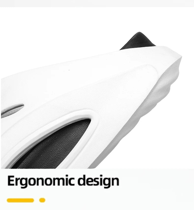 New Men's Slippers Outdoor Indoor Beach Sandals Comfortable Thick Soft Slides Men Women Casual Shoes Men Flip-flops Slippers