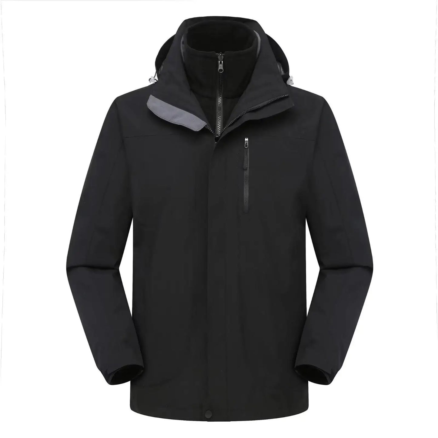 Outdoor Assault Jacket Men Women Two-piece Set With Plush And Thickened Team Uniform Workwear Print Logo Autumn Winter Jacket
