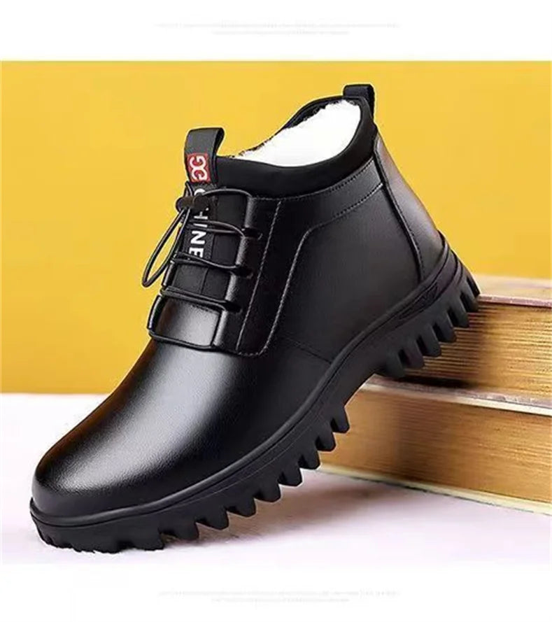 New Men's Thickened Cotton Shoes Winter Cold Resistant Casual Shoes Men's Wool Boots Cotton Shoes Cotton Warm  Boots