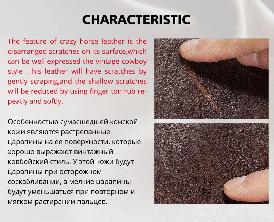 HUMERPAUL Airtag Wallet For Men Real Leather RFID Trifold Card Holder Case with ID Window Slim Anti-lost Purse