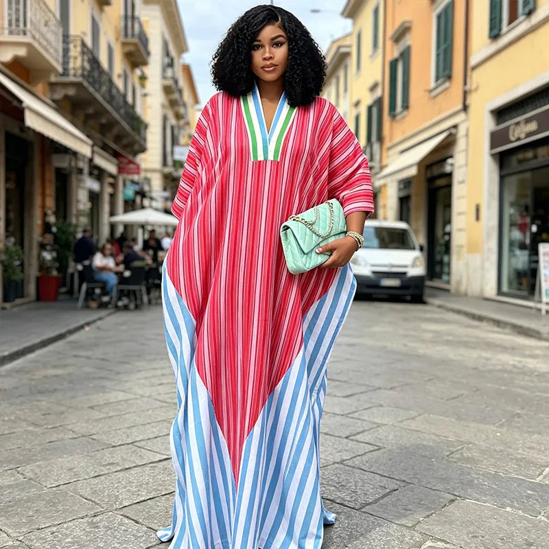 African Dresses for Women Traditional Africa Clothing Dashiki Ankara Gown Abayas Robe Muslim Kaftan Maxi Long Dress Outfits