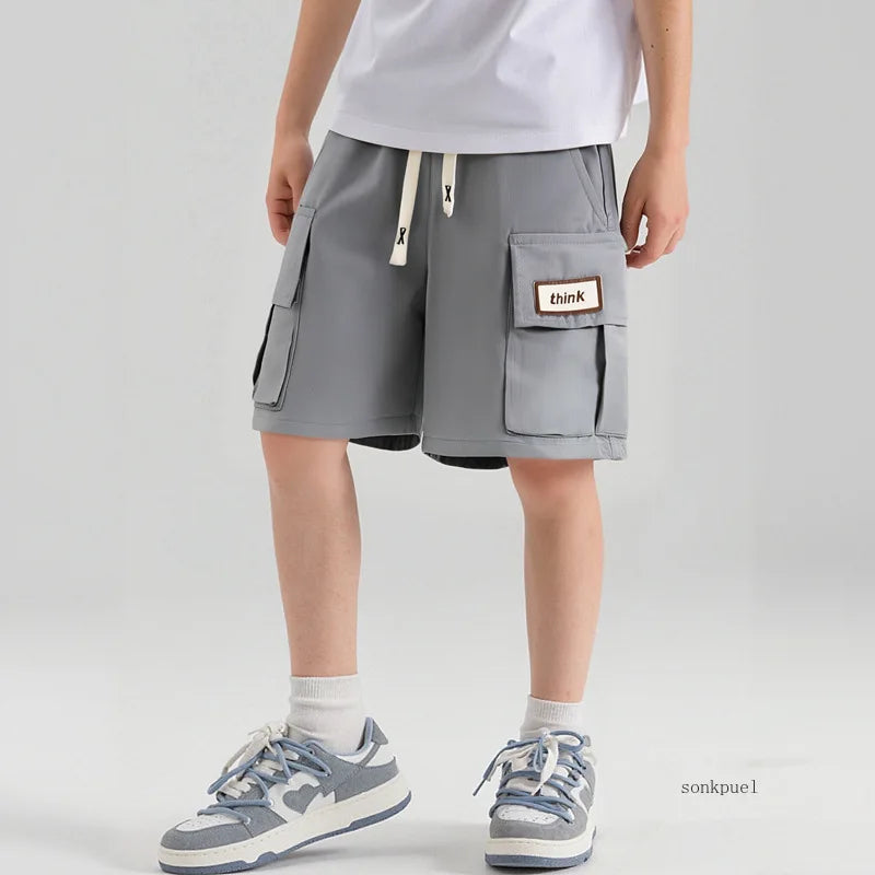 Kids Boys' Workwear Five-Point Shorts 2026 Baby  Thin New Loose Children's Short Summer Casual cargo Pants