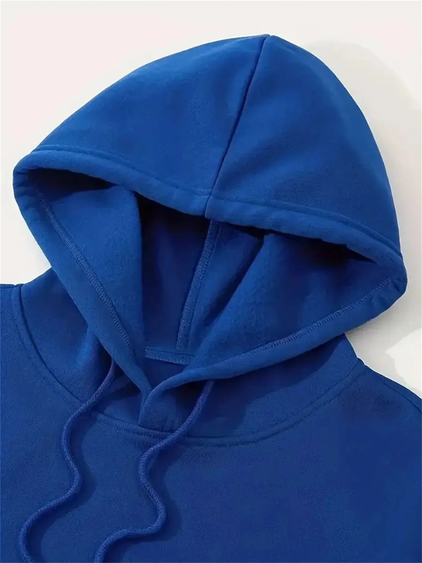 Men's autumn and winter casual fashion loose geometric print long sleeved hooded sweatshirt warm pullover BAZAARHUBO
