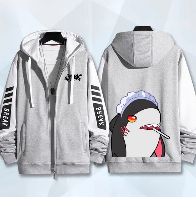 Anime Zenless Zone Zero Zip Up Women/Men Hoodie Sweatshirt ZZZ ZZZERO Ellen Joe Cosplay Zipper Hooded Jacket Outwear BAZAARHUBO