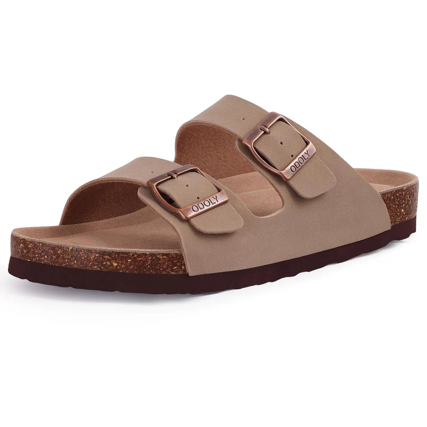 Evshine Men' s Cork Suede Mules with Arch Support Classic Potato Shoes Cozy Cork Footbed Clogs Slippers Men Fashion Beach Sandal