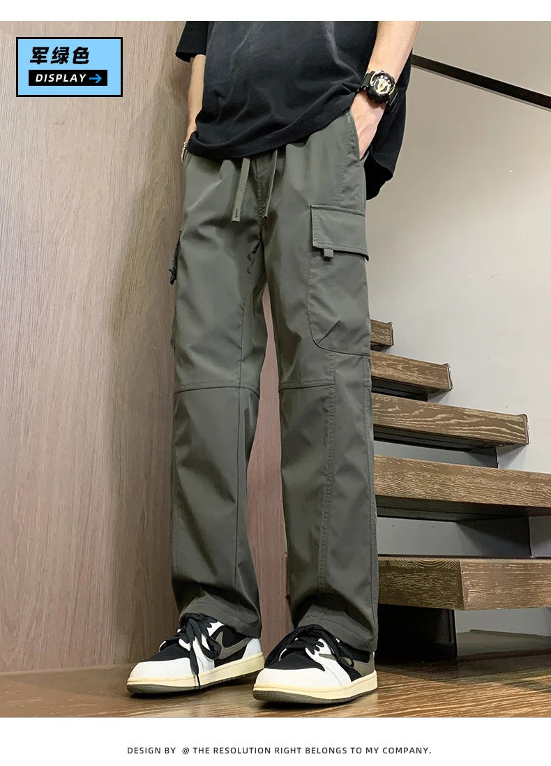 American Fashion Brand Workwear Casual Pants for Men's Spring and Autumn 2025 New Loose Sports Straight Outdoor Charge Trousers