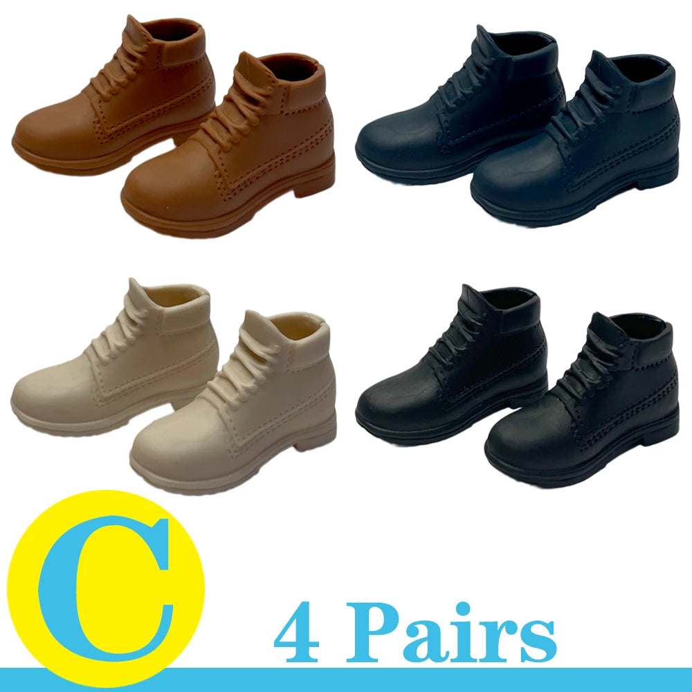 NK MIx 1/6 Doll Shoes Clothes 12 Inch Man Dolls Accessories 30CM Princess Doll Boots Fashion Leather Sneaker Slipper Gfit Toy JJ
