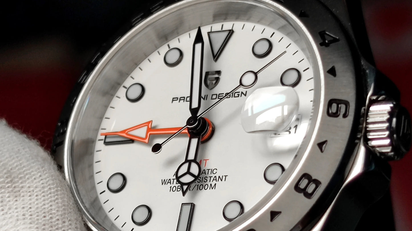 2025 PAGANI DESIGN DG5833 GMT Automatic Mechanical Watches Men Sports Diving Swim Stainless Steel 100mm Waterproof Reloj Hombre
