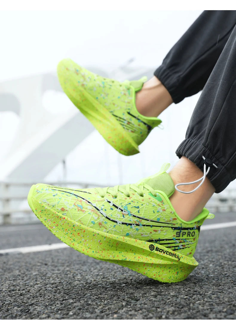 Marathon Men Running Shoes Carbon Board Speciality Sports Breathable Lightweight Women's Comfortable Chunta Athletic Sneakers
