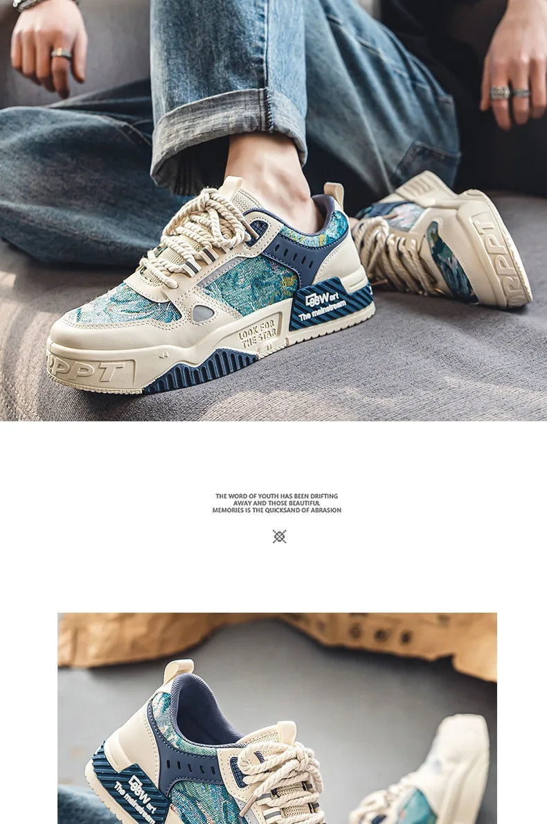 Men's Sneakers Spring Autumn 2024 Outdoor Sport Shoes For Men Fashion Vulcanized Shoe Tenis Para Hombre Men's Flats Shoes Luxury