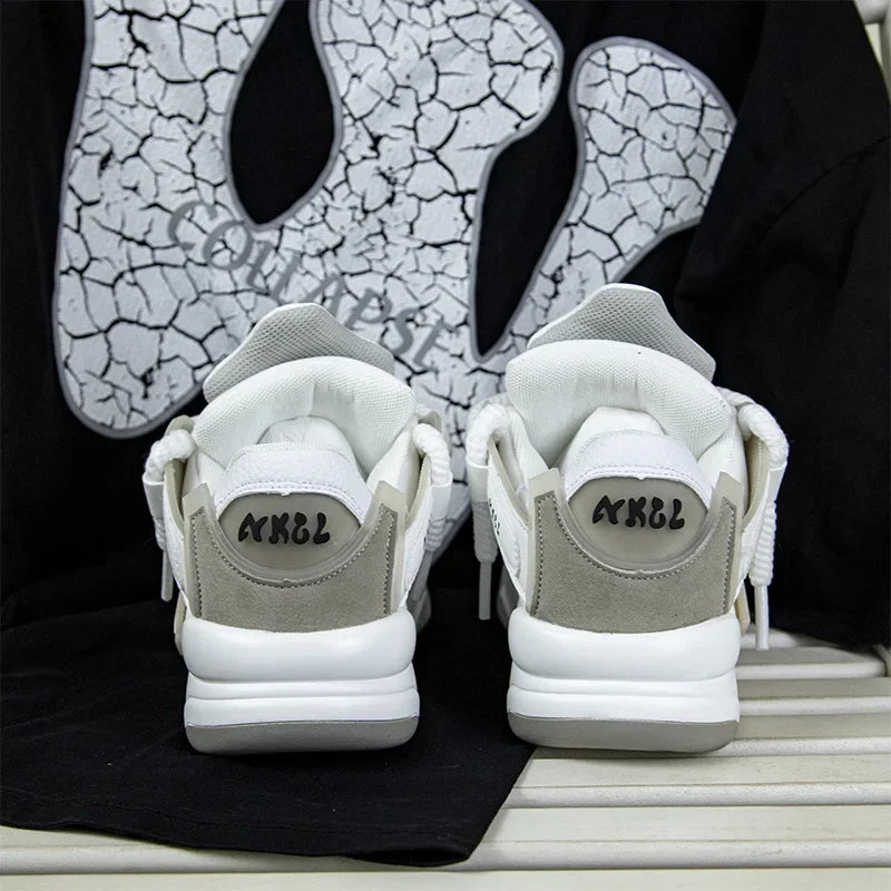 2024 Spring and Autumn Men's Thick Sole Elevated Casual Sports Shoes Fashion Breathable and Durable Running Shoes sneakers men