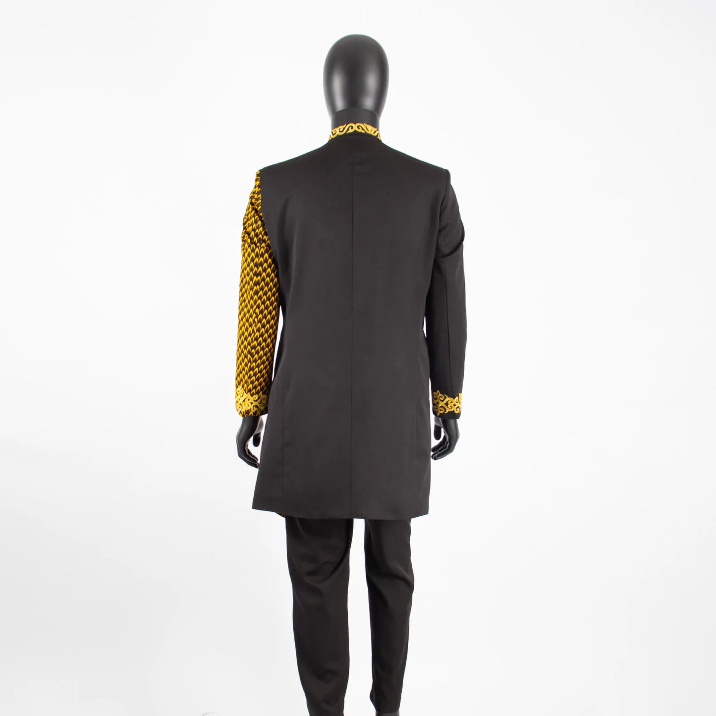 African Suits for Men Embroidery Print Blazer and Pants Set Business Dress Suit with Kerchief Party Wedding Evening A2316023
