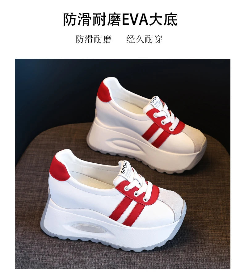 Best-selling High Quality New Shallow Mouth Increase Thick Sole Breathable Platform Casual Shoes