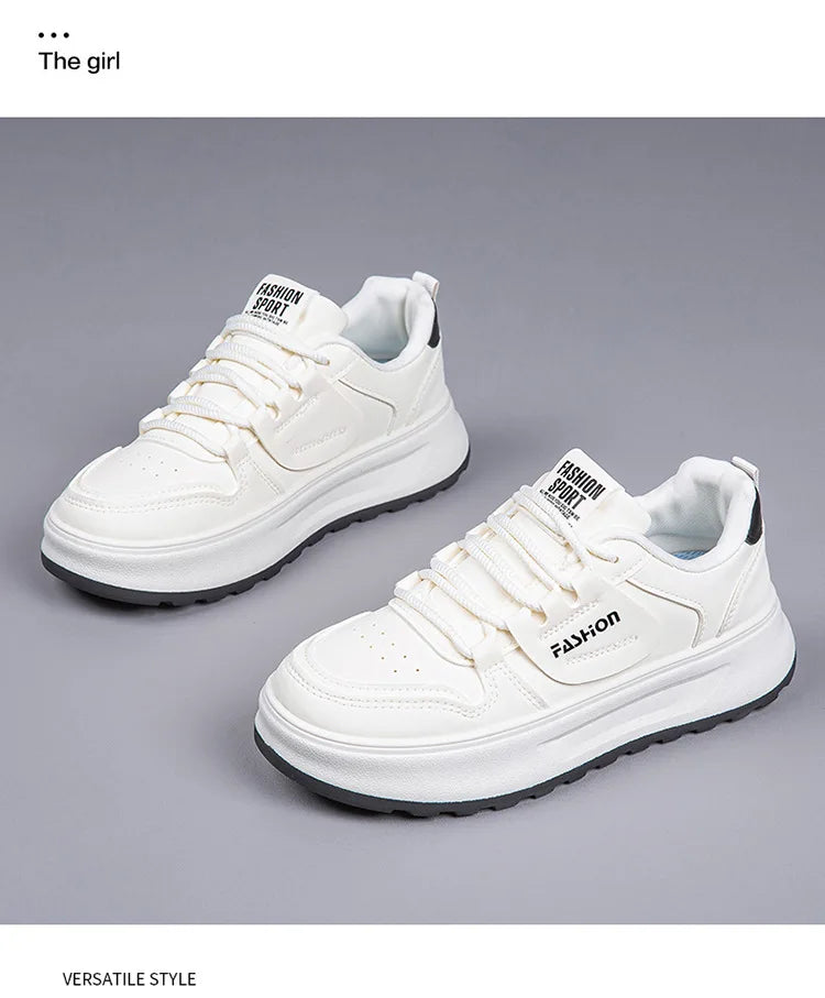 Comfortable Women's Sneakers 2026 New White Sneakers For Ladies Casual Shoes Women Fashion Flat Female Platform Shoes Woman