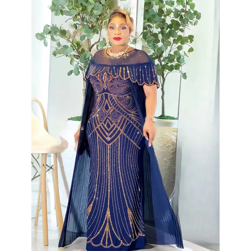 Women Traditional Africa Clothing Muslim Kaftan Maxi Long Dress 2025 Dashiki Ankara Outfits Gown Abayas Robe