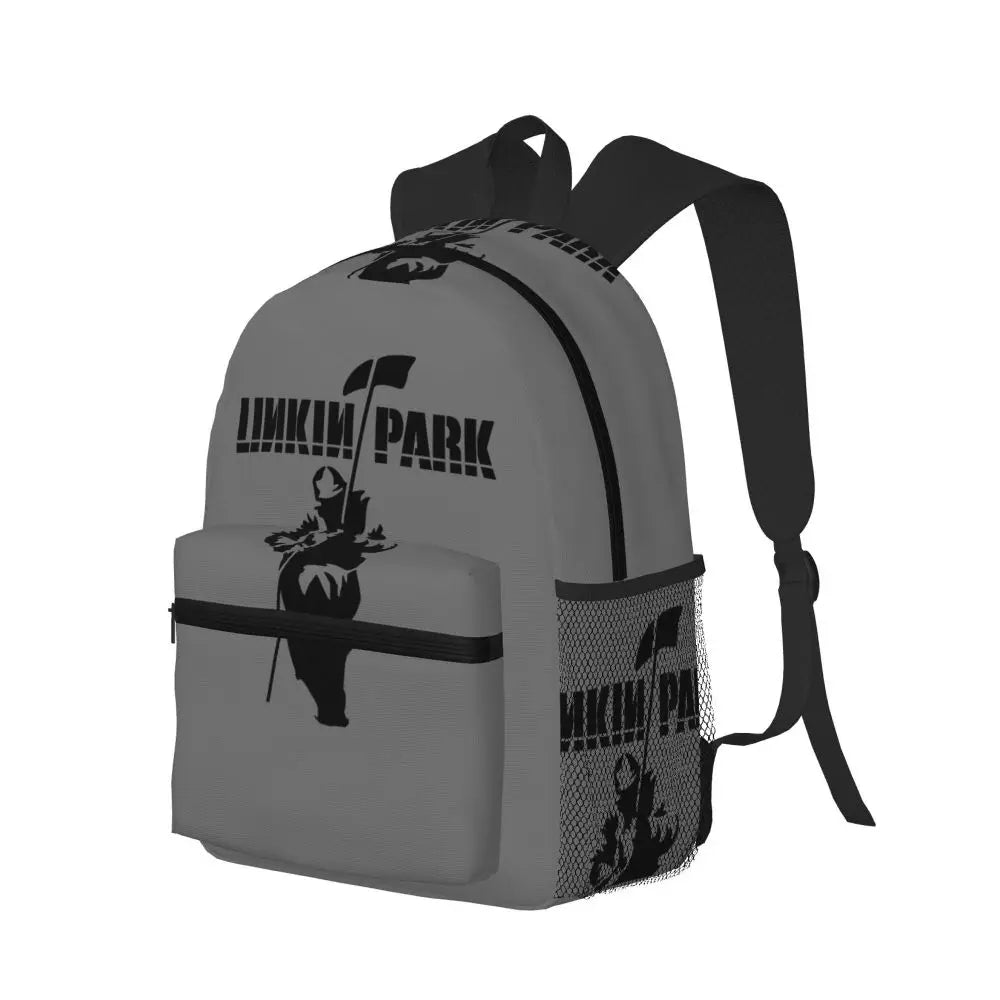 L-Linkin-S P-Park-S Band Student Backpack School Bag Hiking Travel Daypack for Boys Girls Fashion Bookbag Shoulder Bags