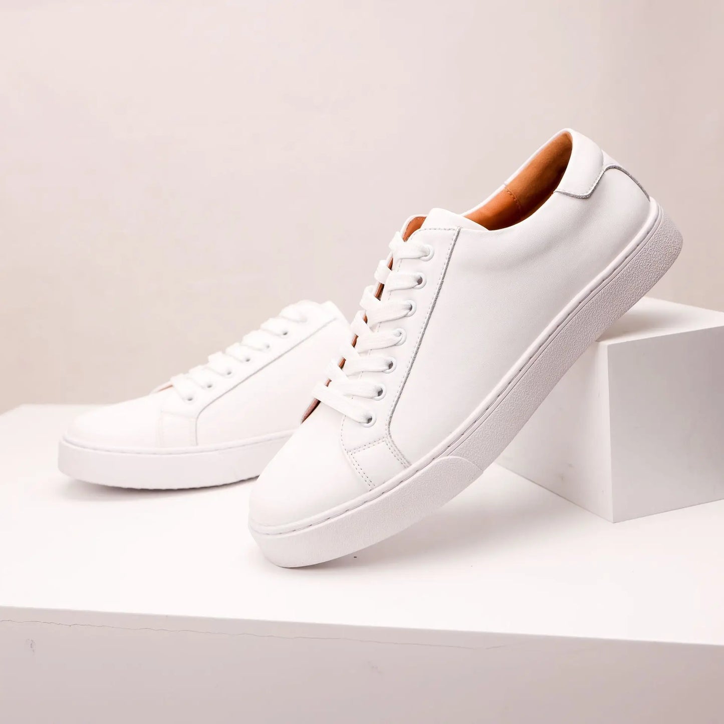 Mens Sneakers Genuine Leather Casual Outdoor Shoes Non-Slip Breathable Luxury Brand Footwear Top Quality Handmade White Shoe Men