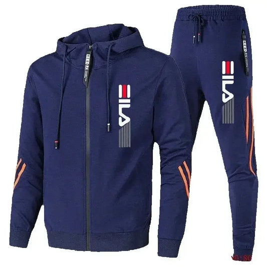 Men's Sportswear Set for Spring and Autumn 2026: Casual Sports Jacket + Sports Pants, Jogging Fashion and Stylish Sports Suit