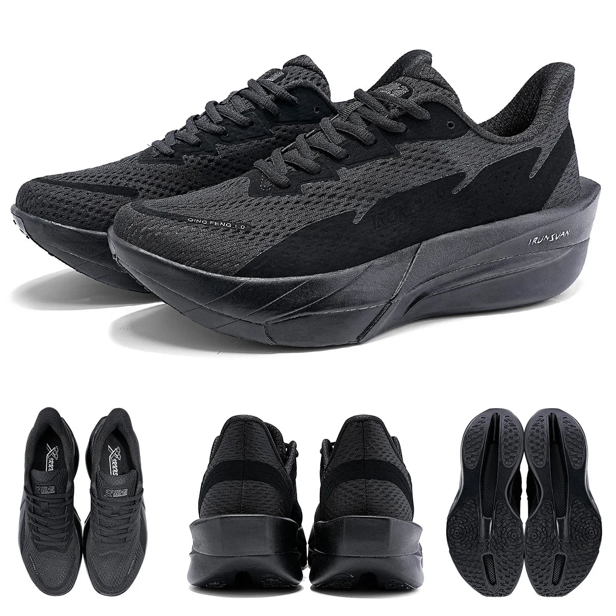 IRUNSVAN Surface 2000 Carbon Board Running Shoes Lightweight Shock-Absorbing Breathable Unisex Sports Shoes 130