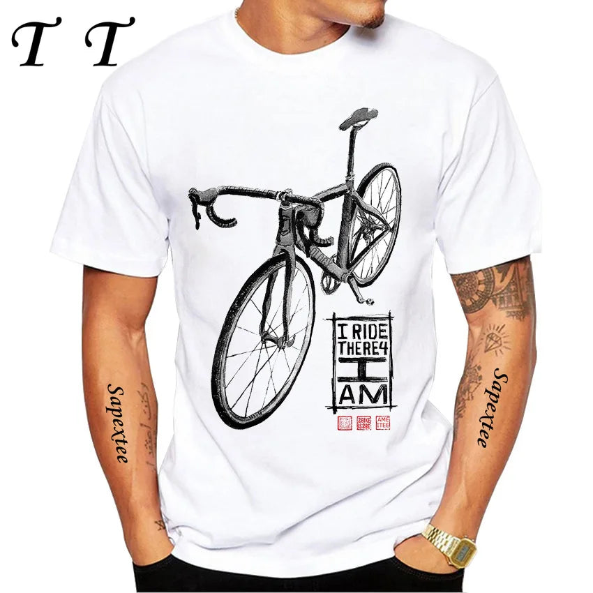 Travel On Gravel Bikepacking Print T-Shirt Summer Men Short Sleeve Funny Bicycle Sport Boy Tops Anatomy Bike Cycling Casual Tees